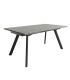 Mesa Comedor Extensible Tasman 160 Cm, Acabado sobre Porland y patas Negro | SAYEZ |