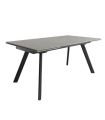 Mesa Comedor Extensible Tasman 160 Cm, Acabado sobre Porland y patas Negro | SAYEZ |