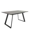 Mesa Comedor Extensible Sena Porcelánica 140 Cm, Acabado sobre Porland y patas Negro|SAYEZ|