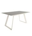 Mesa Comedor Extensible Sena Porcelánica 140 Cm, Acabado sobre Porland y patas Marfil |SAYEZ|