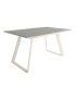 Mesa Comedor Extensible Sena Porcelánica 160 Cm, Acabado sobre Porland y patas Marfil |SAYEZ|