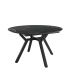 Mesa Comedor Extensible Ross Porcelánica 100 Cm, Acabado sobre Marquina y patas Negro |SAYEZ|