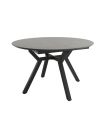 Mesa Comedor Extensible Ross Porcelánica 100 Cm, Acabado sobre Porland y patas Negro |SAYEZ|