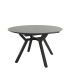Mesa Comedor Extensible Ross Porcelánica 120 Cm, Acabado sobre Porland y patas Negro |SAYEZ|