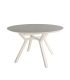 Mesa Comedor Extensible Ross Porcelánica 120 Cm, Acabado sobre Porland y patas Marfil |SAYEZ|