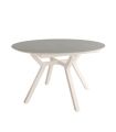 Mesa Comedor Extensible Ross Porcelánica 120 Cm, Acabado sobre Porland y patas Marfil |SAYEZ|