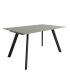 Mesa Comedor Fija Omán Porcelánica 180 Cm, Acabado sobre Porland y patas Negro |SAYEZ|