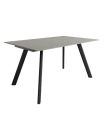 Mesa Comedor Fija Omán Porcelánica 180 Cm, Acabado sobre Porland y patas Negro |SAYEZ|