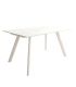 Mesa Comedor Fija Omán Porcelánica 180 Cm, Acabado sobre Carrara y patas Marfil |SAYEZ|