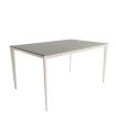 Mesa Comedor Fija Cortés Porcelánica 140 Cm, Acabado sobre Porland y patas Marfil |SAYEZ|