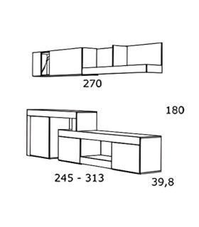 Mueble de salón Logan 003 Cambrian, pictograma |SAYEZ|