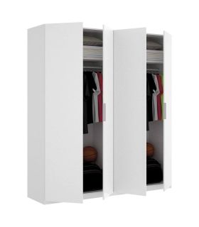 Armario 4 puertas Blanco Brillo |SAYEZ|