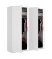 Armario 4 puertas Blanco Brillo |SAYEZ|
