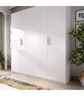 Armario 4 puertas Blanco Brillo, en ambiente |SAYEZ|