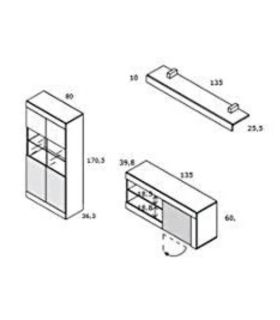 Mueble de Salón Cambrian Logan 005, pictograma |SAYEZ|