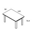 Mesa Comedor Extensible Cambrian Logan, pictograma|SAYEZ|