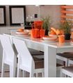 Mesa Comedor Extensible Kendra Blanca, en ambiente |SAYEZ|
