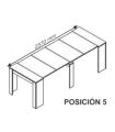 Mesa Consola Extensible Blanca, pictograma |SAYEZ|