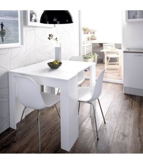 Mesa Consola Extensible Blanca, en ambiente |SAYEZ|