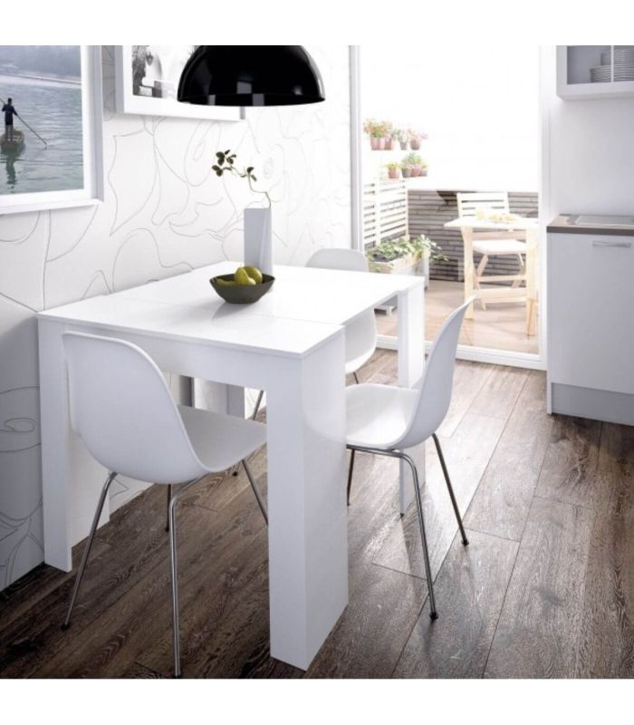 Mesa Consola Extensible Blanca, en ambiente |SAYEZ|