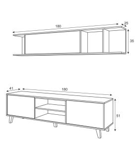 Mueble Salón Zaiken Plus, pictograma |SAYEZ|