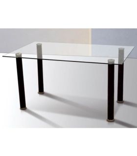 Mesa Cristal Transparente Yuri, en ambiente |SAYEZ|