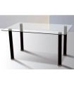 Mesa Cristal Transparente Yuri, en ambiente |SAYEZ|