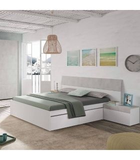 Estructura Cama 4 cajones Blanca, en ambiente |SAYEZ|