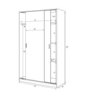 Armario 2 Puertas Correderas Mediterraneo, pictograma|SAYEZ|