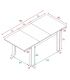 Mesa Comedor Extensible Mediterráneo, pictograma |SAYEZ|