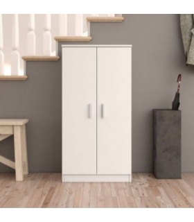 Zapatero Blanco dos Puertas Basic, en ambiente |SAYEZ|