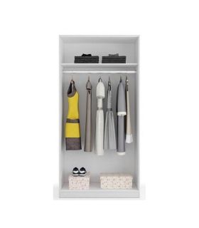 Armario 2 Puertas Correderas Blanco Max |SAYEZ|