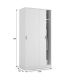 Armario 2 Puertas Correderas Blanco Max, pictograma |SAYEZ|