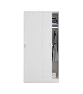 Armario 2 Puertas Correderas Blanco Max |SAYEZ|