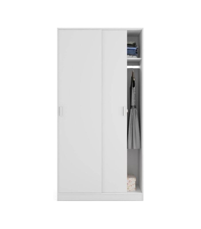 Armario 2 Puertas Correderas Blanco Max |SAYEZ|