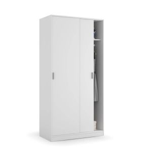 Armario 2 Puertas Correderas Blanco Max |SAYEZ|