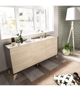 Mueble Aparador Grafito y Natural Ness |SAYEZ|