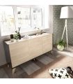 Mueble Aparador Grafito y Natural Ness |SAYEZ|
