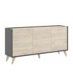 Mueble Aparador Grafito y Natural Ness |SAYEZ|