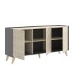 Mueble Aparador Grafito y Natural Ness |SAYEZ|