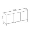 Mueble Aparador Grafito y Natural Ness, pictograma |SAYEZ|