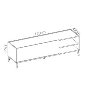 Mueble TV Ness, pictograma |SAYEZ|