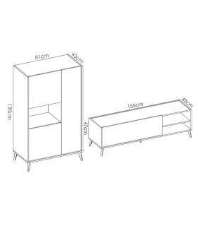 Mueble de salón Ness Plus, en ambiente |SAYEZ|