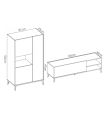 Mueble de salón Ness Plus, en ambiente |SAYEZ|