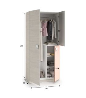 Conjunto Juvenil Nube Blanco Alpes y Rosa, pictograma|SAYEZ|