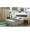 Estructura Cama 4 cajones Roble Canadian, en ambiente |SAYEZ|