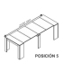 Mesa comedor extensible consola Cemento, pictograma|SAYEZ|