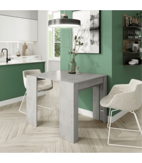 Mesa comedor extensible consola Cemento, en ambiente|SAYEZ|