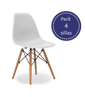 Conjunto Mesa Kendra Mediterraneo y 4 sillas Tower |SAYEZ|