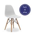 Conjunto Mesa Kendra Mediterraneo y 4 sillas Tower |SAYEZ|